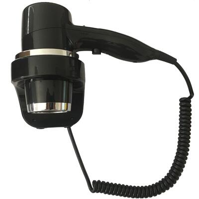  Secador de pelo negro para hotel 1800W